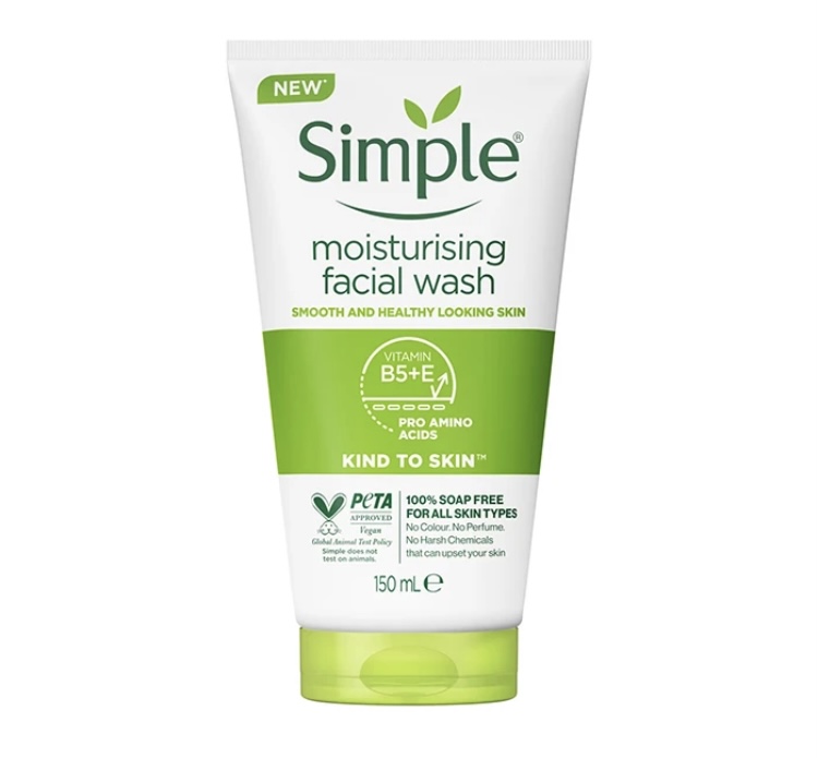 ژل شست‌وشوی صورت سیمپل مدل moisturising